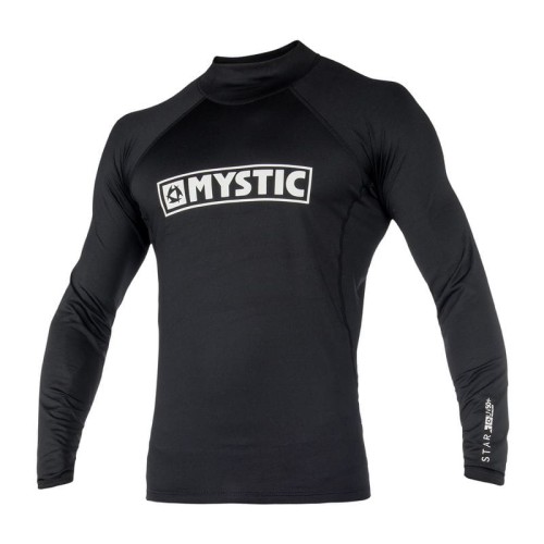 Koszulka Lycra Mystic Junior Black Front.jpg