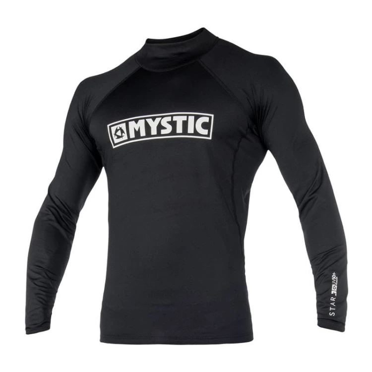 Koszulka Lycra Mystic Junior Black Front.jpg