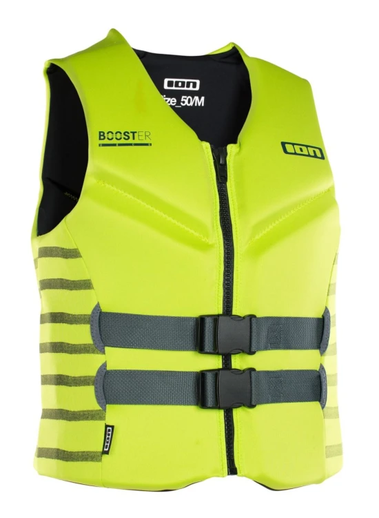 Kamizelka ION Booster_50N_FZ_lime-front 2019.jpg