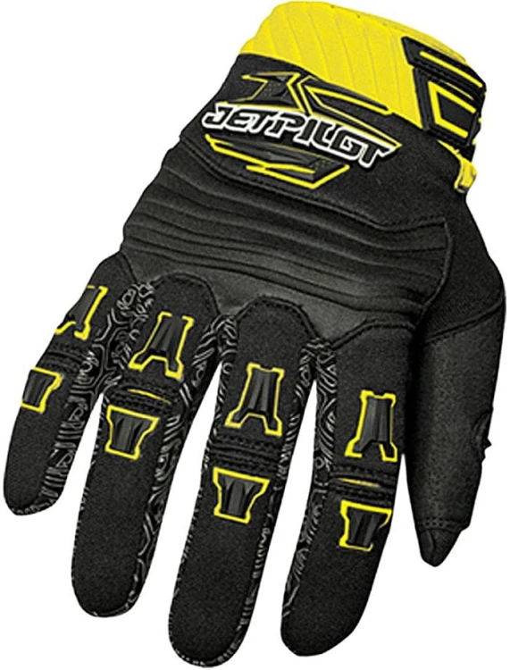 JP9300-rękawiczki na skuter-Jet Pilot race gloves YELLOW-2016.jpg